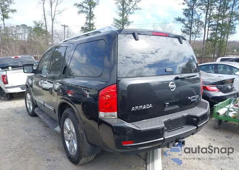 2014 Nissan Armada Platinum из США, поврежденный, VIN 5N1BA0NFXEN608911